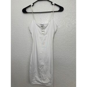 Rue21 White Mini Dress Cut Out Bodycon Sleeveless Party‎ Club Womens